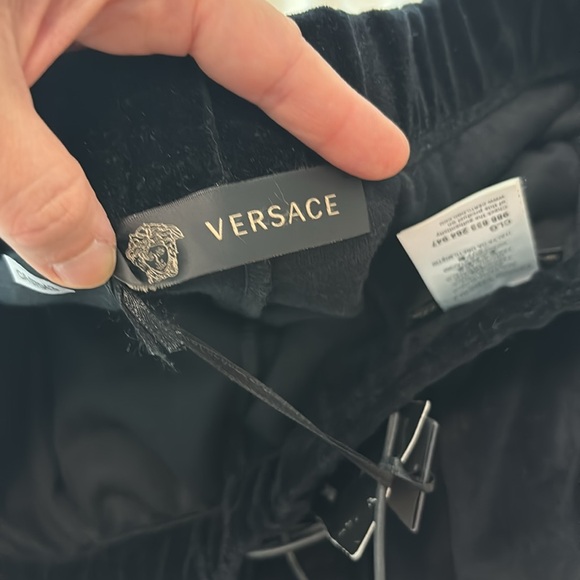 Versace velour pants XXL nwt - Picture 5 of 11
